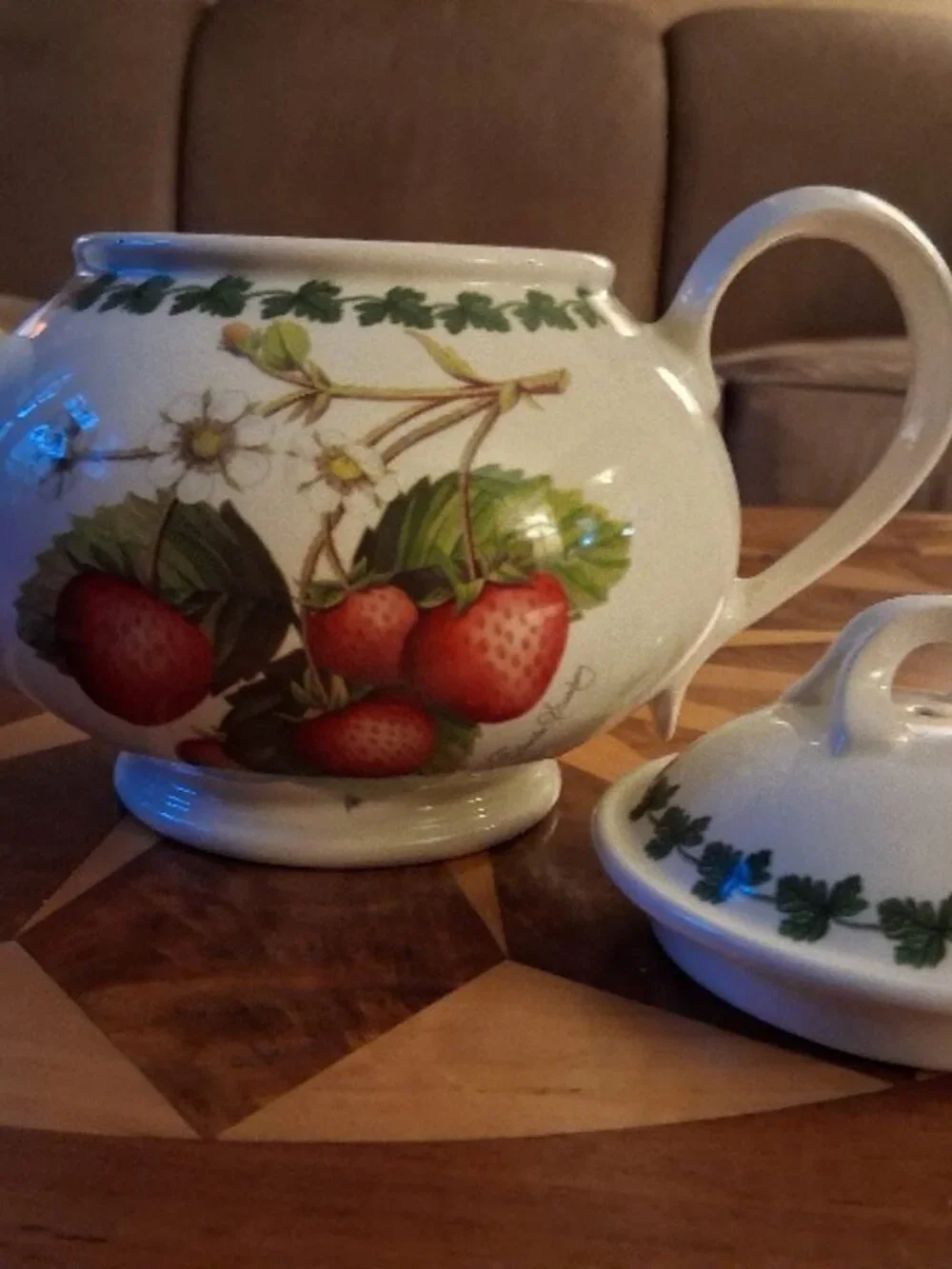 Vintage Portmeirion Strawberry Fair Teapot & Lid ~Discontinued Item